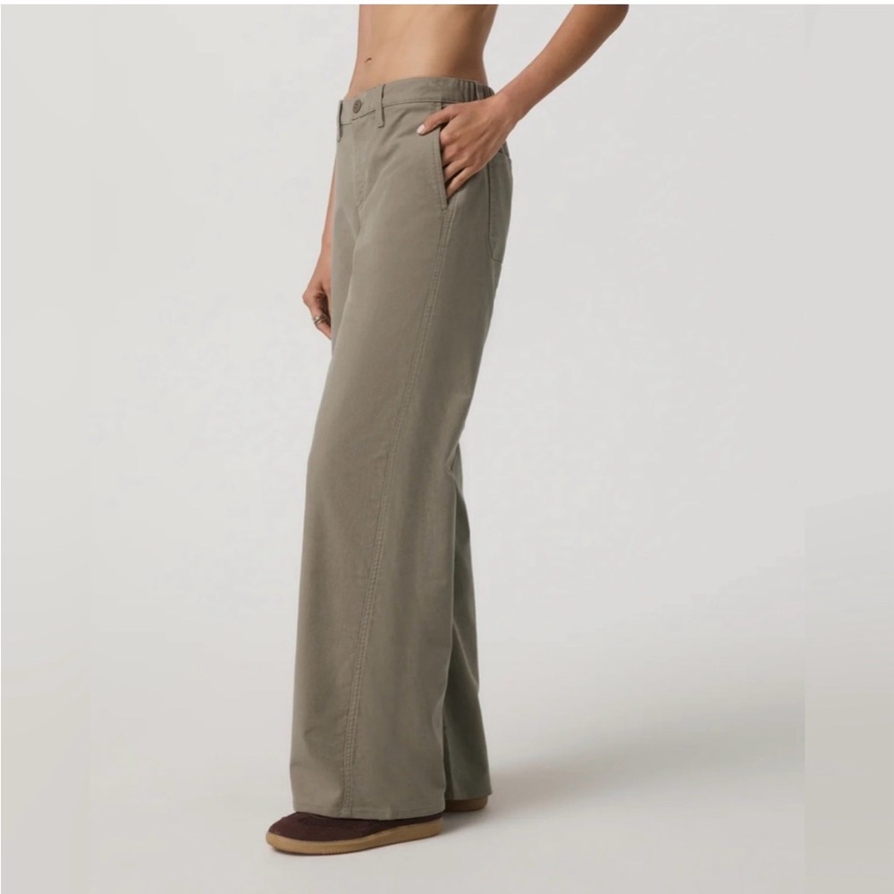 Vuori Telluride wide leg twill pants